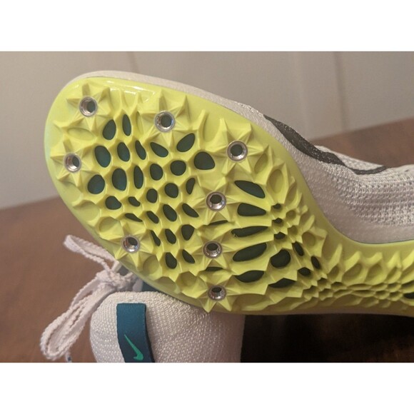 Nike Zoom Superfly Elite 2 Flyknit White Green Spikes FZ9662-100 Men’s Size 7 main image 4